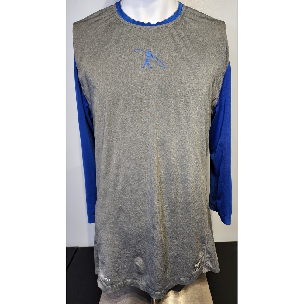 Nike Pro Combat Mens Size Medium Dri-Fit Ken Griffey Jr Fitted 3/4 Sleeve Shirt